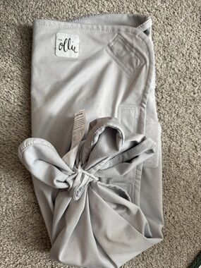 The Ollie Light Gray Swaddle Wrap